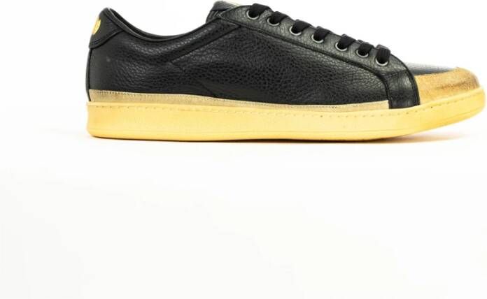 Pantofola D'Oro Zwarte Leren Sneakers voor Mannen en Vrouwen Black Heren