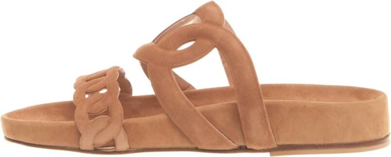 Paola Fiorenza Beige Gevlochten Sandalen Beige Dames