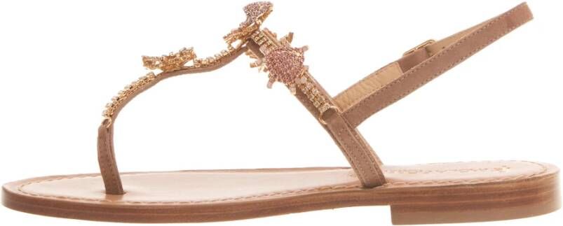 Paola Fiorenza Rosa Sandalen Multicolor Marine Stijl Pink Dames