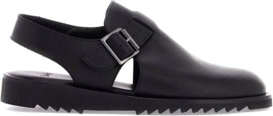 Paraboot Adriatic Leren Sabot Schoen Black Dames