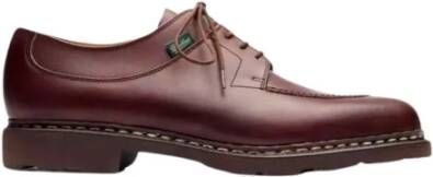 Paraboot Avignon Derby Jachtneus Lederen Voering Noorse Stiksels Brown Heren