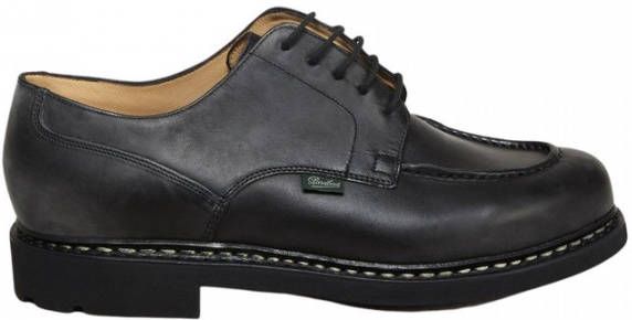 Paraboot Zwarte leren veterschoenen Black Heren