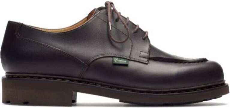 Paraboot Handgemaakte leren Chambord platte schoenen Brown Heren