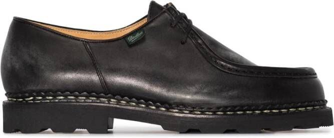 Paraboot Klassieke Zwarte Leren Veterschoenen Black Heren