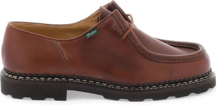 Paraboot Michael Leren Veterschoenen Brown Heren