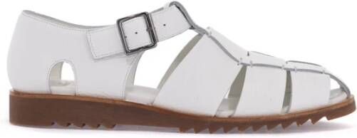 Paraboot Monnik Stijl Leren Sandalen White Heren