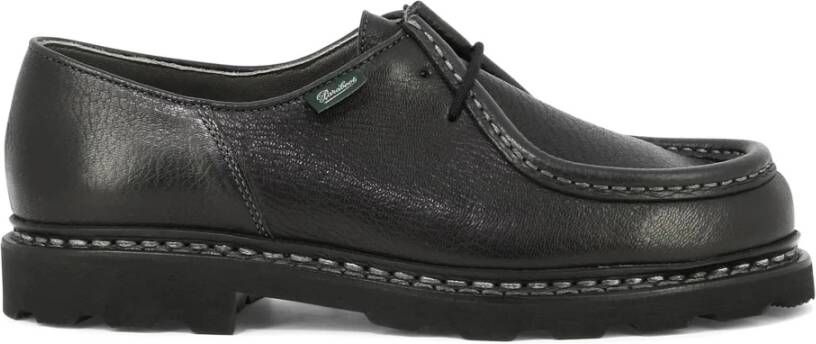 Paraboot Noorse Gestikte Leren Herenschoenen Black Heren