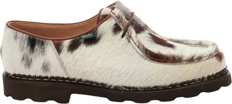 Paraboot Norman Kalfsleren Schoenen met Haar White Heren