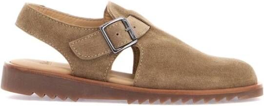 Paraboot Suède Leren Adriatic Sabot met Band Beige Dames