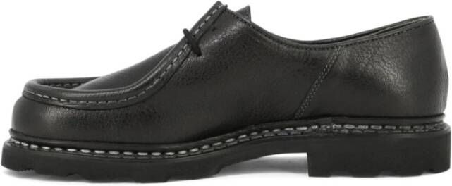 Paraboot Zwarte leren Derby schoenen Black Heren