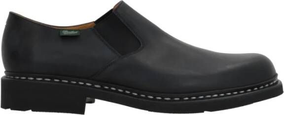 Paraboot Zwarte Leren Instappers Black Heren