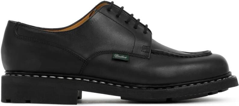 Paraboot Zwarte Leren Veterschoenen Black Heren