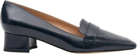 Parallele Navy Leren Pump Alvin Blue Dames