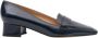 Parallele Navy Leren Pump Alvin Blue Dames - Thumbnail 5