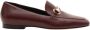 Parallele Bordeaux Leren Mocassin Ornament Accessoire Purple Dames - Thumbnail 1