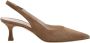 Parallele Camel Slingback in Suède Brown Dames - Thumbnail 1