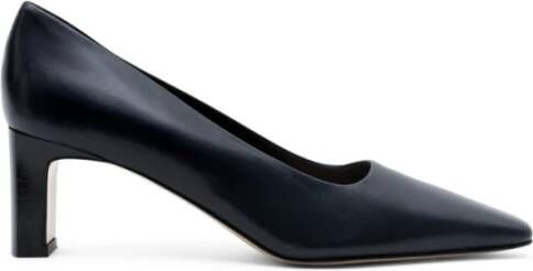 Parallele Navy Leren Pump Alvin Blue Dames