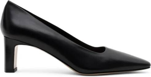 Parallele Zwarte leren pump Alvin Black Dames