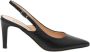 Parallele Zwarte leren slingback hakken Black Dames - Thumbnail 1