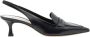 Parallele Zwarte leren Slingback Hakken Ortega Black Dames - Thumbnail 1