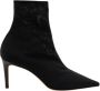 Parallele Zwarte Mesh Puntige Neus Bootie Black Dames - Thumbnail 1