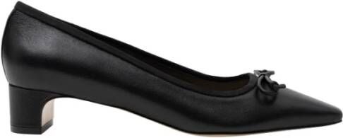 Parallele Zwarte Nappa Leren Ballet Flats Black Dames