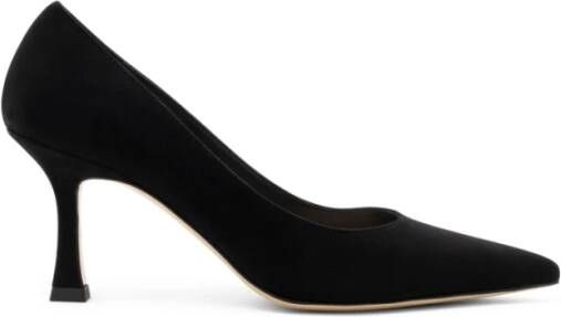 Parallele Zwarte Suède Pump Rozo Black Dames