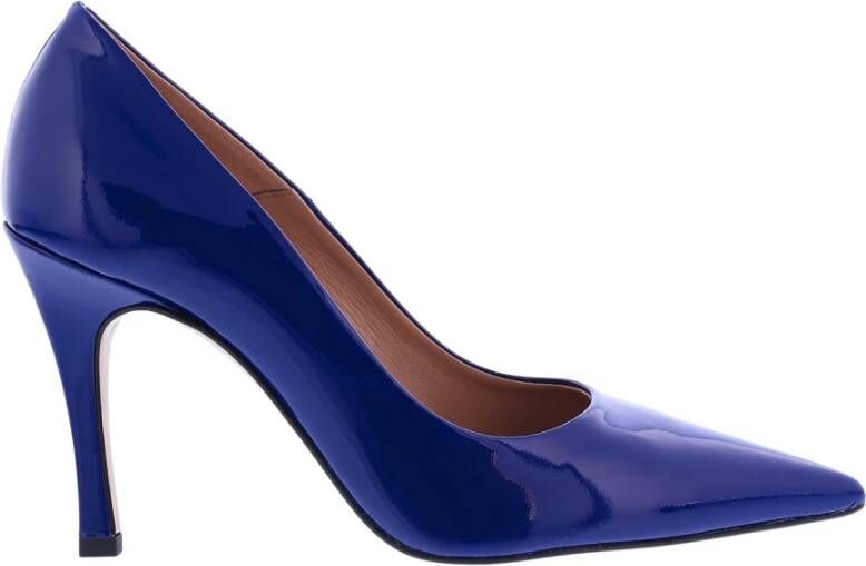 Paris Punk Dames Lakleren Pump Blauw Purple Dames