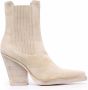 Paris Texas Beige Leren Texaanse Laarzen Beige Dames - Thumbnail 1