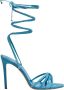 Paris Texas Blauwe Kristal Stiletto Sandalen Blue Dames - Thumbnail 1