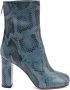 Paris Texas Blauwe Leren Enkellaarzen Aw20 Blue Dames - Thumbnail 1