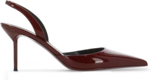 Paris Texas Bordeaux Patent Leren Slingback Schoenen Red Dames