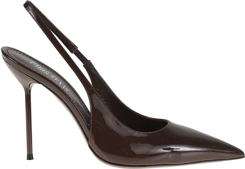 Paris Texas Bruine Lakleren Slingback Pumps Brown Dames