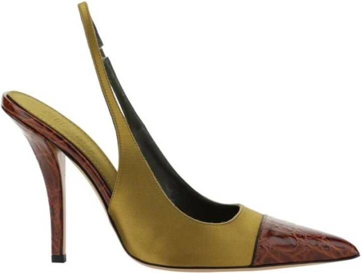 Paris Texas Elongated Toe Leren Stiletto Pumps Multicolor Dames