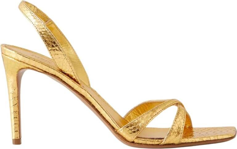 Paris Texas Gouden metallic stiletto sandalen Yellow Dames