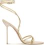 Paris Texas Gouden spiegelvetersandalen met pinhak Yellow Dames - Thumbnail 1