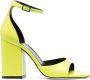 Paris Texas Groene Leren Hak Sandalen Groen Dames - Thumbnail 1