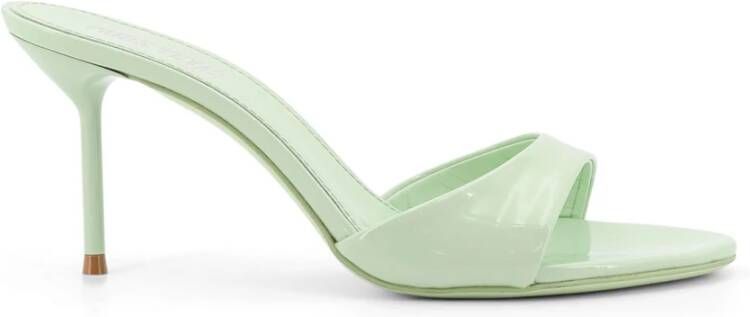 Paris Texas Lakleren Stiletto Sandalen Green Dames