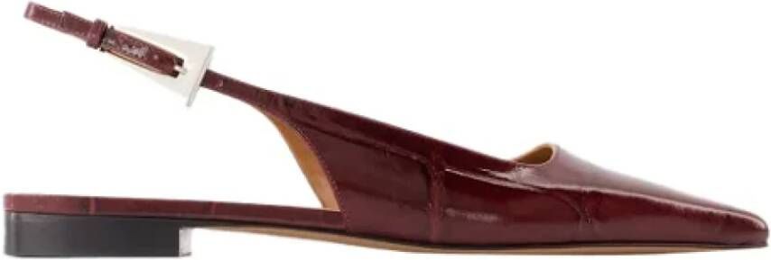 Paris Texas Leather flats Red Dames