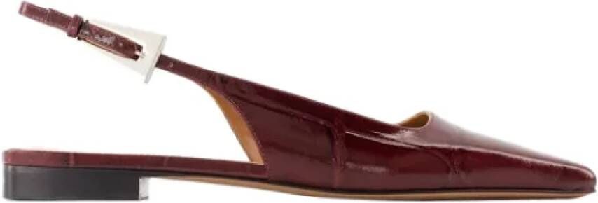 Paris Texas Leather flats Red Dames