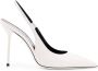 Paris Texas Leren slingback stilettohak White Dames - Thumbnail 1