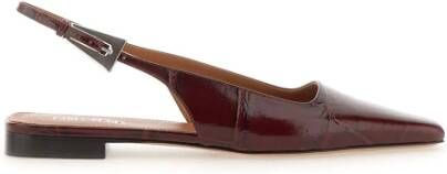 Paris Texas Krokodil-geprint Leren Slingback Burgundy Red Dames