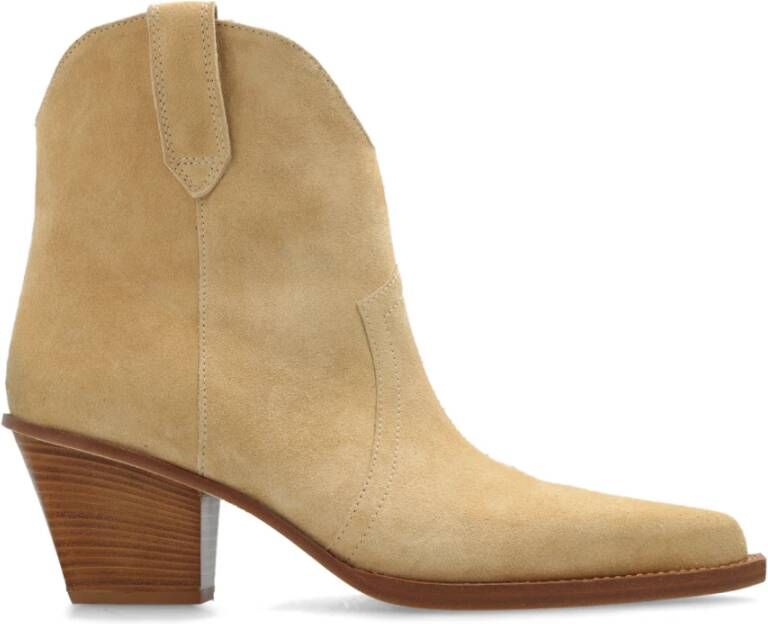 Paris Texas Sedona cowboylaarzen met hak Beige Dames