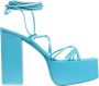 Paris Texas Turquoise Leren Hoge Hak Sandalen Blauw Dames - Thumbnail 1