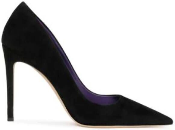 Paris Texas Zwarte Fluweel Stiletto Pump Black Dames