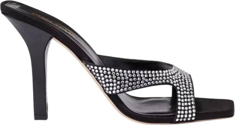 Paris Texas Zwarte Kristal Stiletto Muiltjes Black Dames