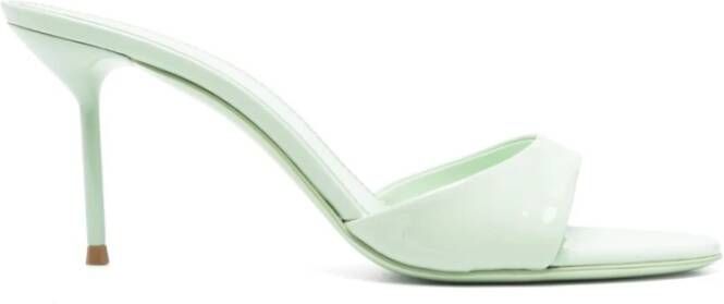 Paris Texas Chique Stiletto Hak Patent Leren Sandalen Green Dames