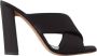 Paris Texas Zwarte Satijnen Cross Strap Hakken Black Dames - Thumbnail 1