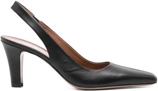 Paris Texas Zwarte Slingback Blokhak Schoenen Black Dames