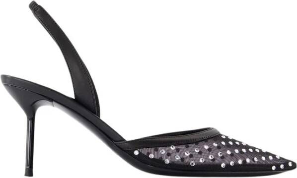 Paris Texas Zwarte Slingback Pumps met Mesh Black Dames